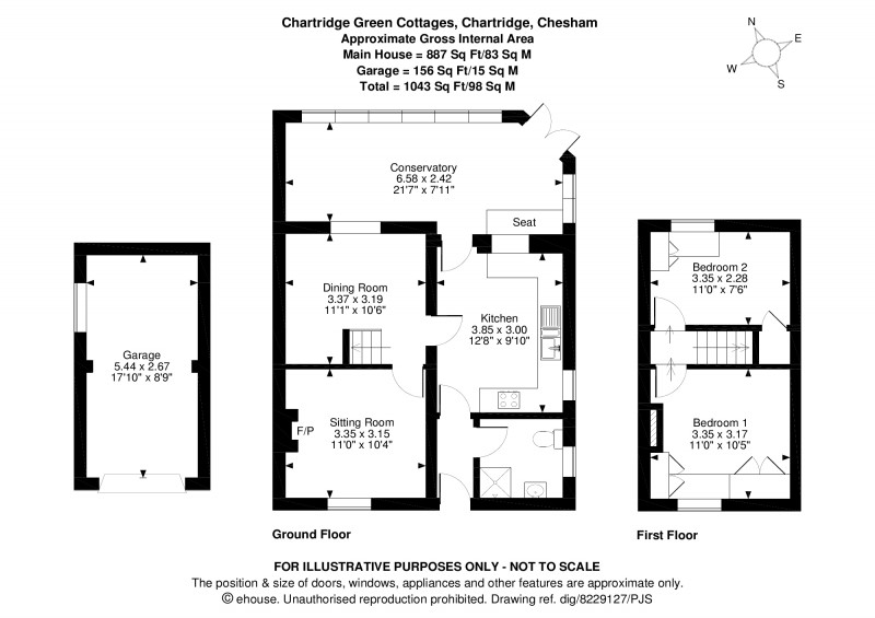 Floorplan for Chartridge, Chesham