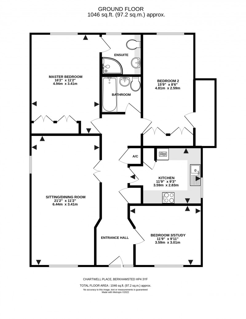 Floorplan for Berkhamsted, Hertfordshire