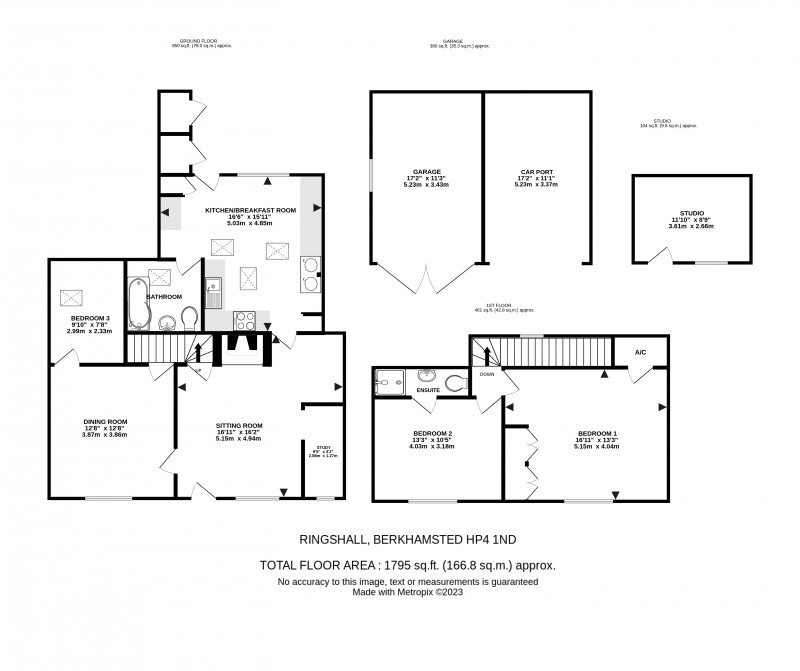 Floorplan for Little Gaddesden, Hertfordshire