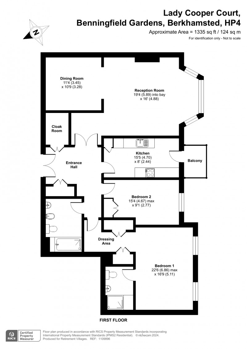 Floorplan for Castle Village, Berkhamsted, Hertfordshire