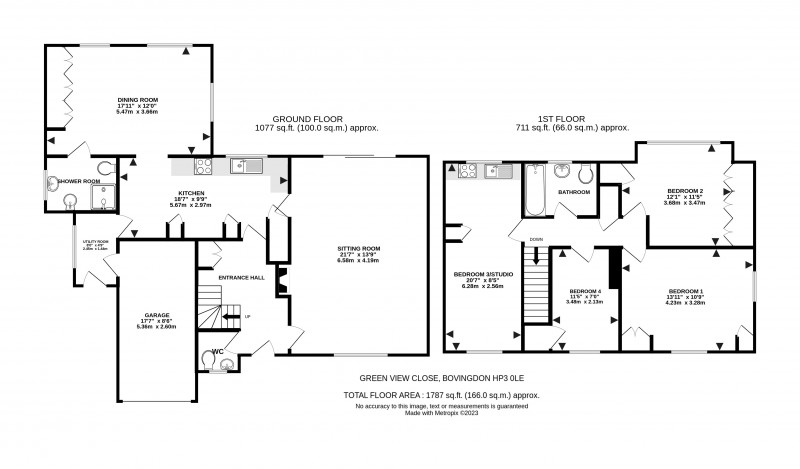 Floorplan for Bovingdon, Hertfordshire