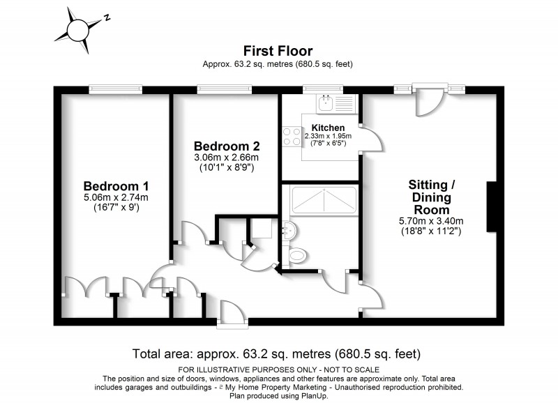 Floorplan for Berkhamsted, Hertfordshire