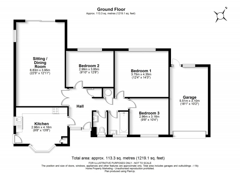 Floorplan for Berkhamsted, Hertfordshire