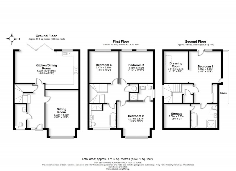 Floorplan for Potten End, Berkhamsted, Hertfordshire