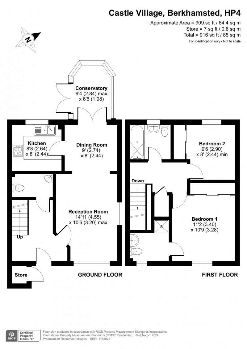 Floorplan for Castle Village, Berkhamsted, Hertfordshire