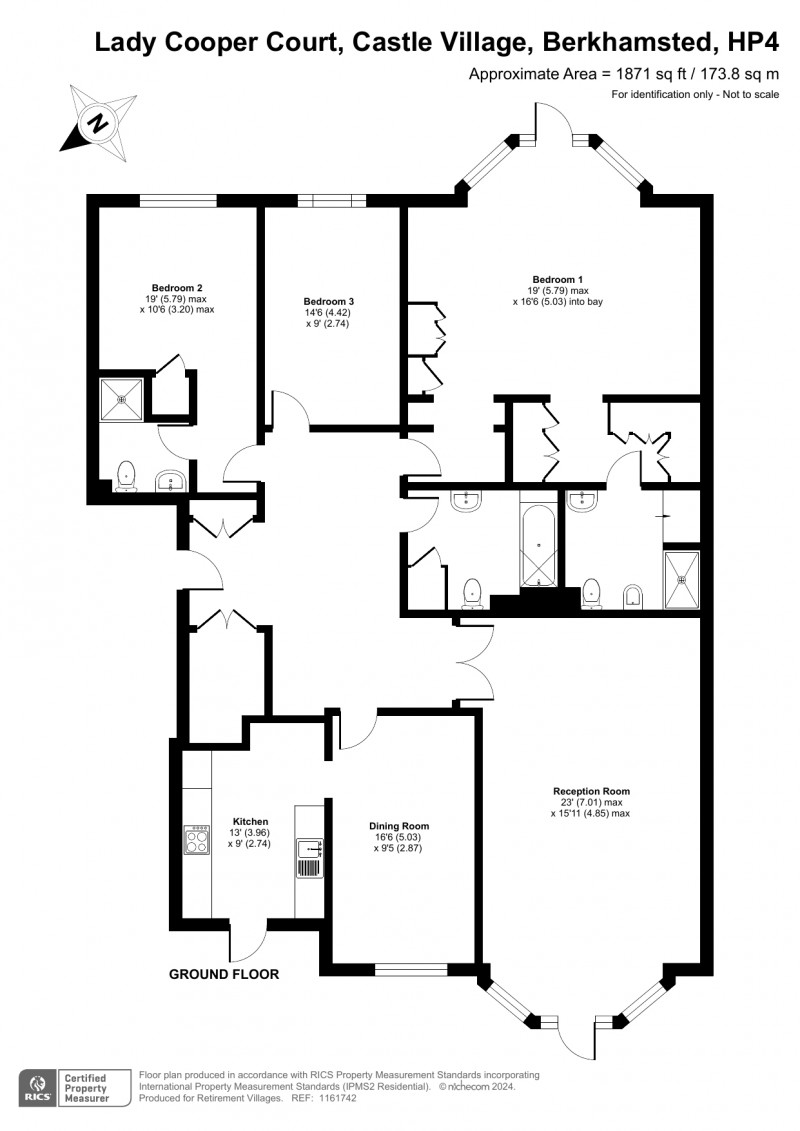 Floorplan for Castle Village, Berkhamsted, Hertfordshire