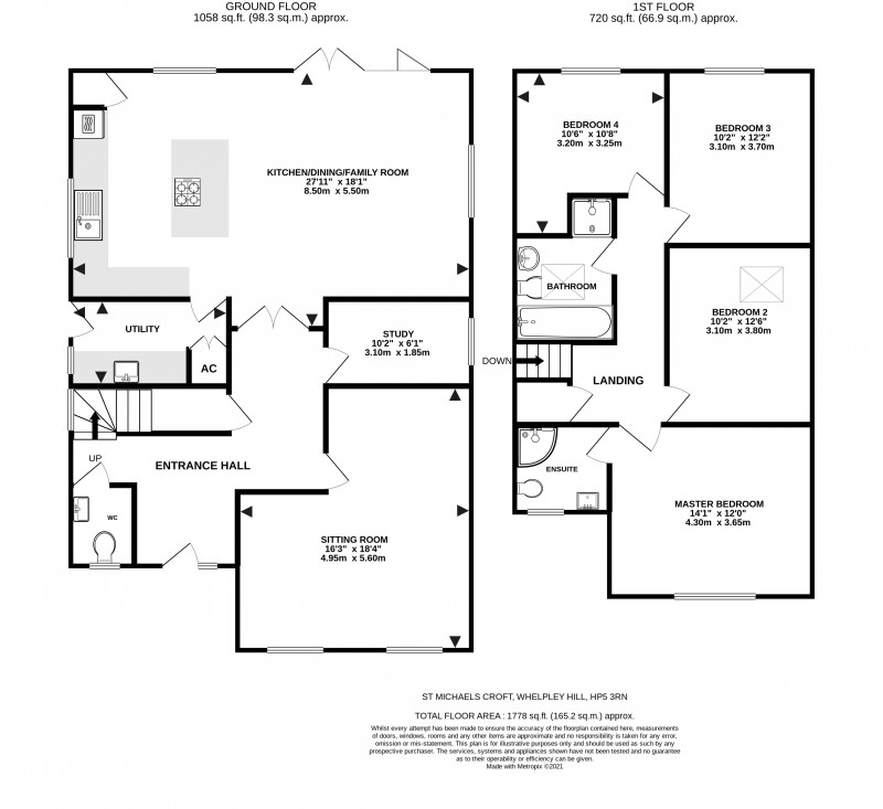 Floorplan for Chesham, Whelpley Hill