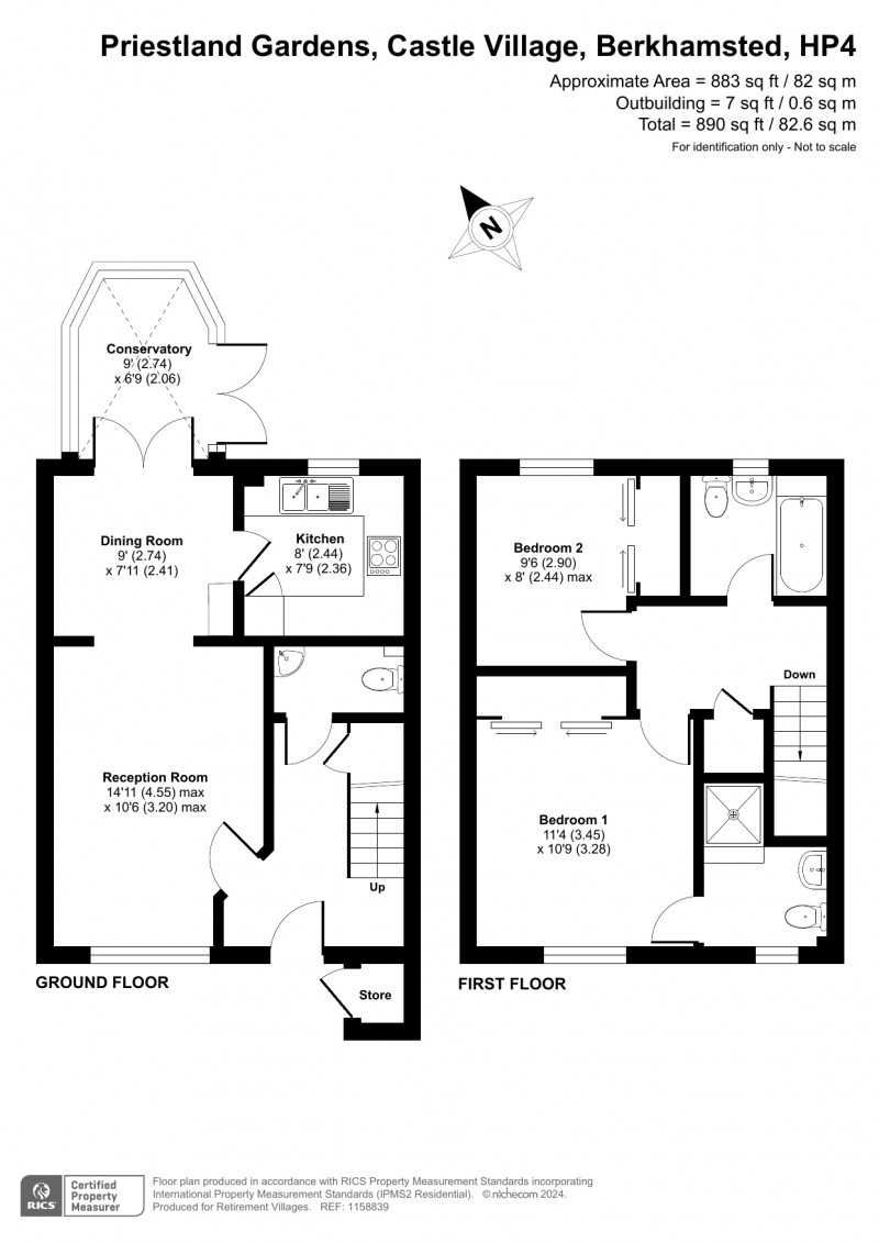 Floorplan for Castle Village, Berkhamsted, Hertfordshire