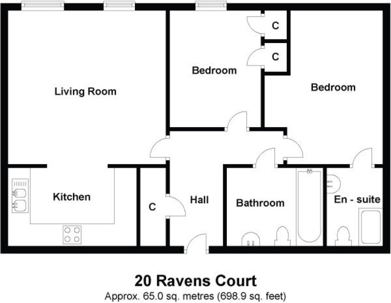 Floorplan for Castle Village, Berkhamsted, Hertfordshire