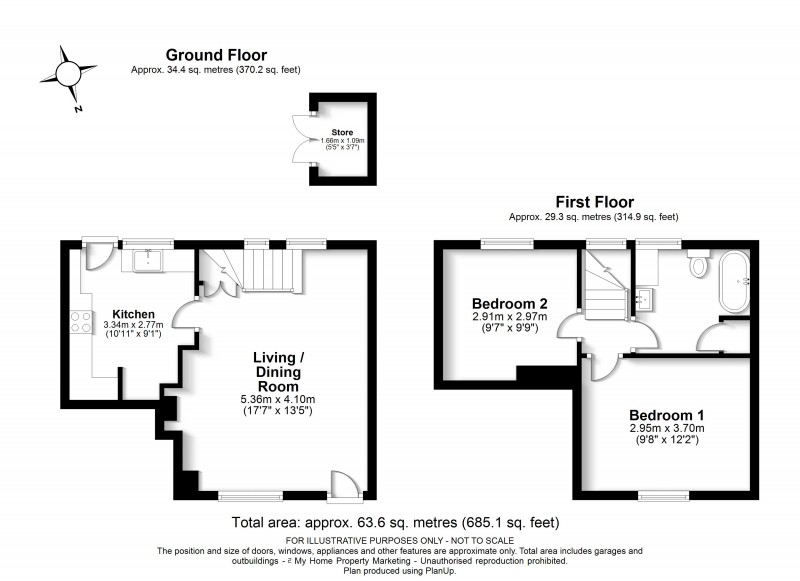 Floorplan for Great Gaddesden, Hertfordshire