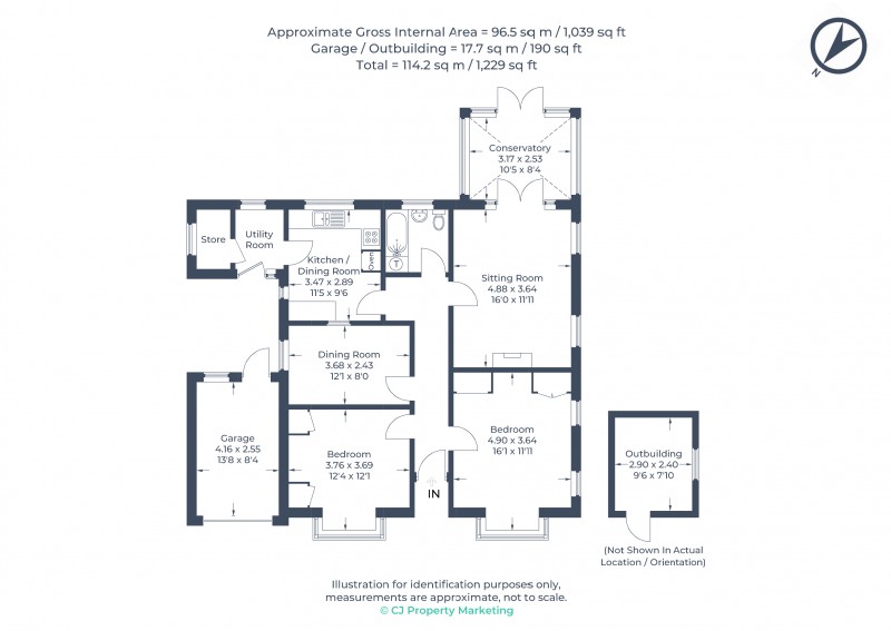 Floorplan for Chesham, Buckinghamshire