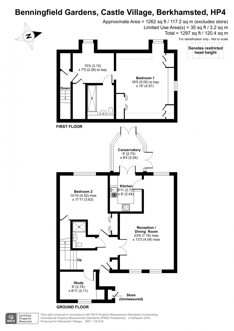 Floorplan for Castle Village, Berkhamsted, Hertfordshire