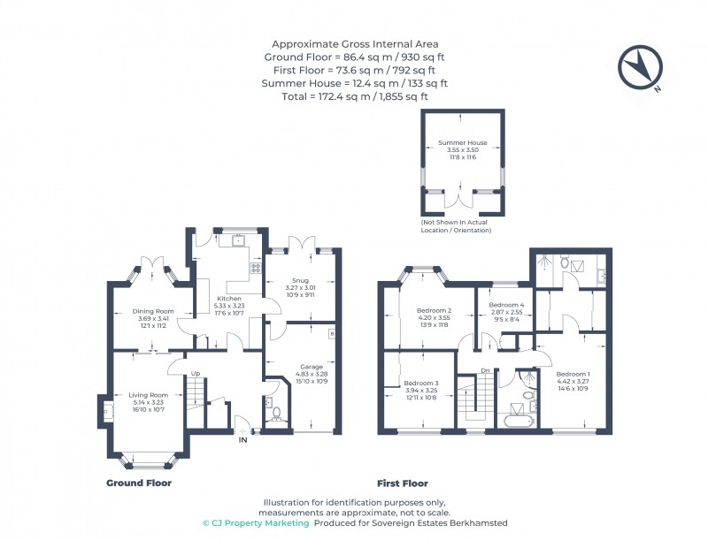 Floorplan for Berkhamsted, Hertfordshire