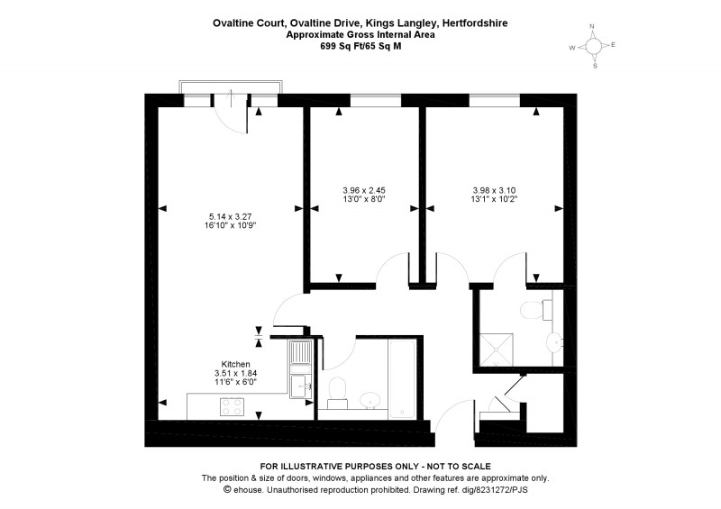 Floorplan for Kings Langley, Hertfordshire