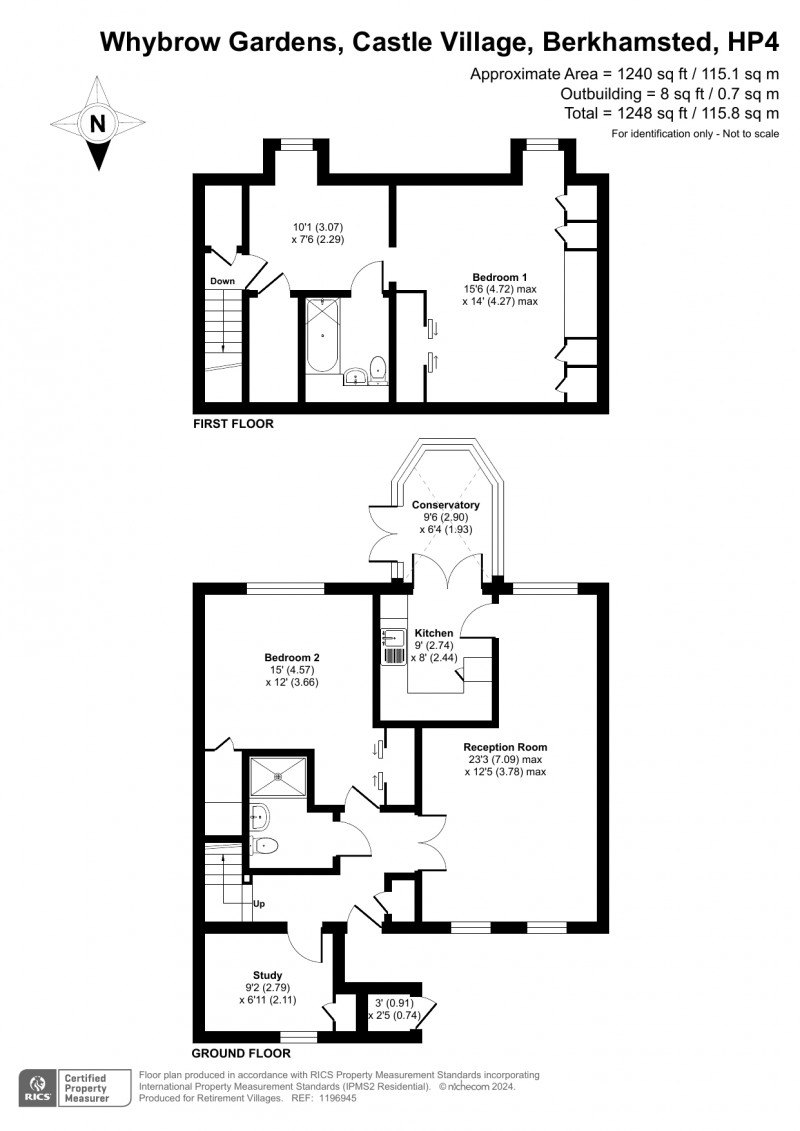 Floorplan for Castle Village, Berkhamsted, Hertfordshire