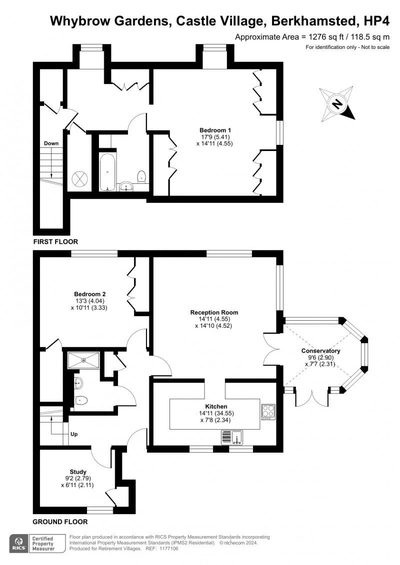 Floorplan for Castle Village, Berkhamsted, Hertfordshire