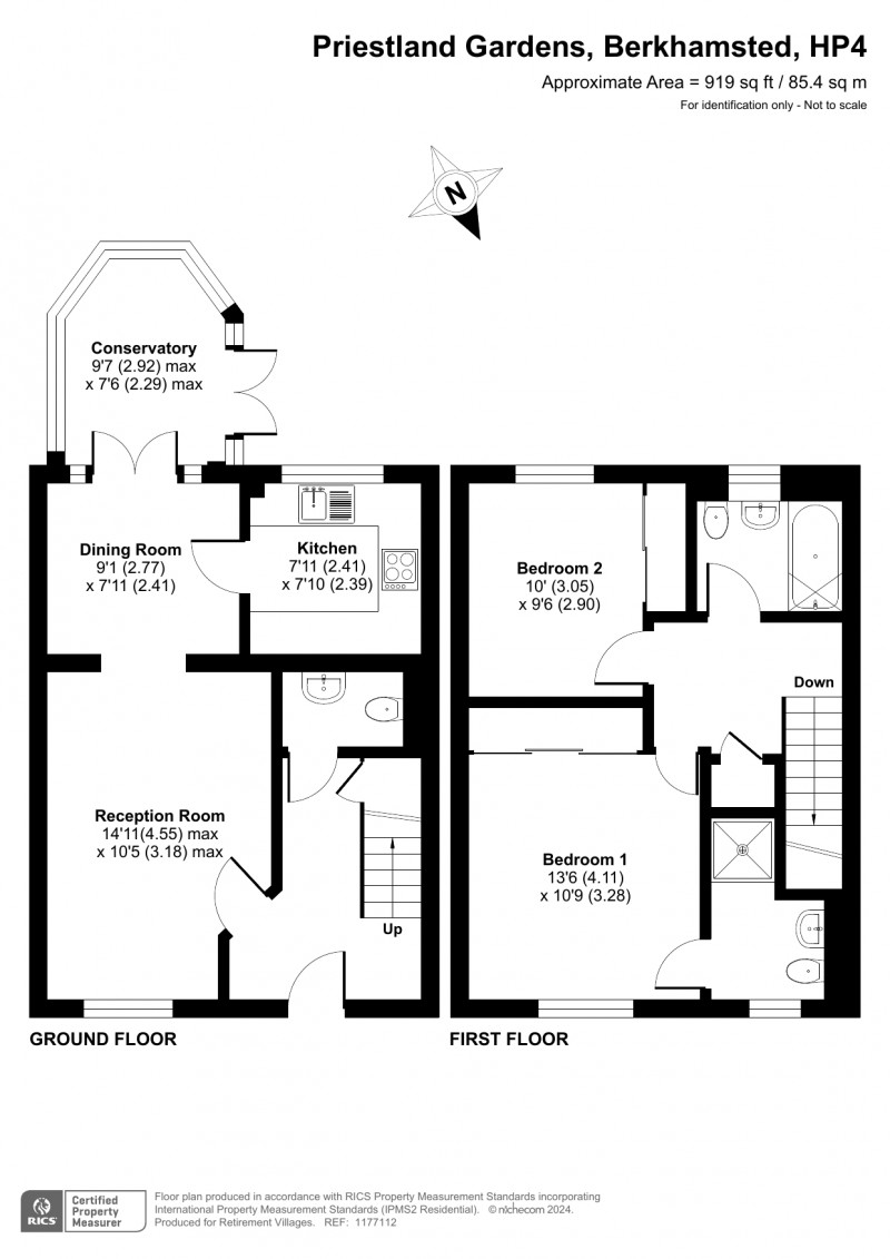 Floorplan for Castle Village, Berkhamsted, Hertfordshire