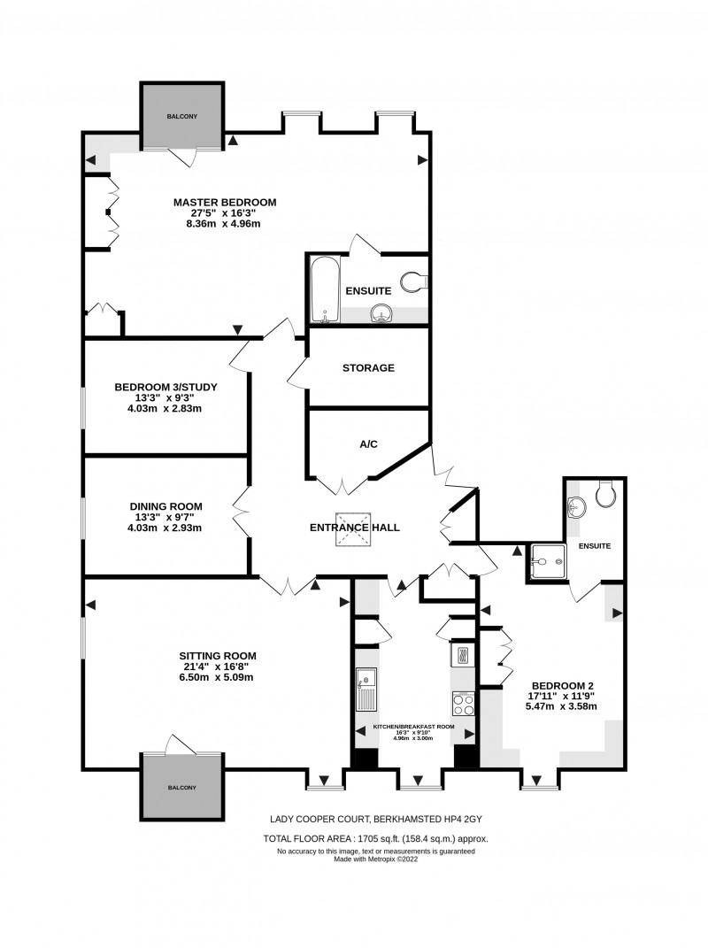 Floorplan for Castle Village, Berkhamsted, Hertfordshire