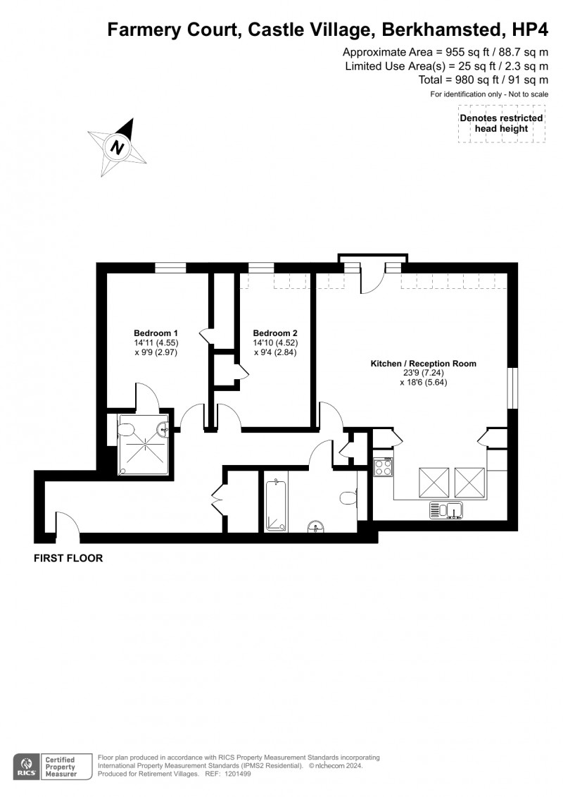 Floorplan for Castle Village, Berkhamsted, Hertfordshire