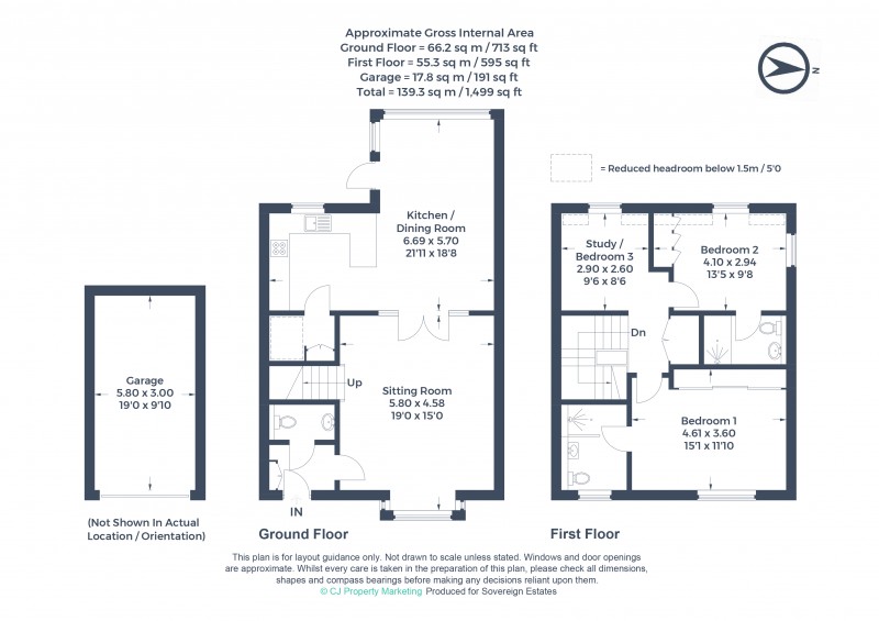 Floorplan for Boxmoor, Hertfordshire