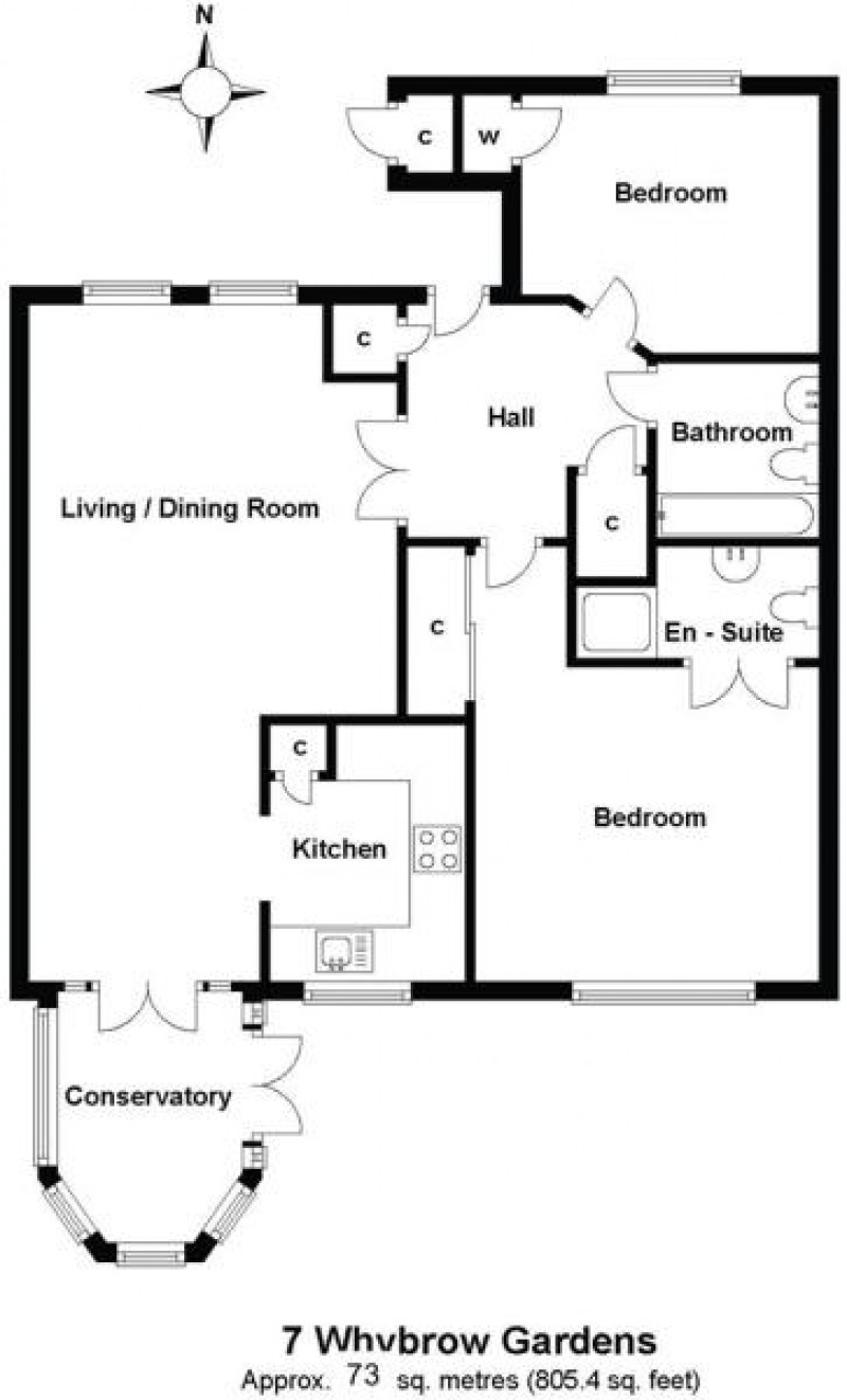 Floorplan for Castle Village, Berkhamsted, Hertfordshire