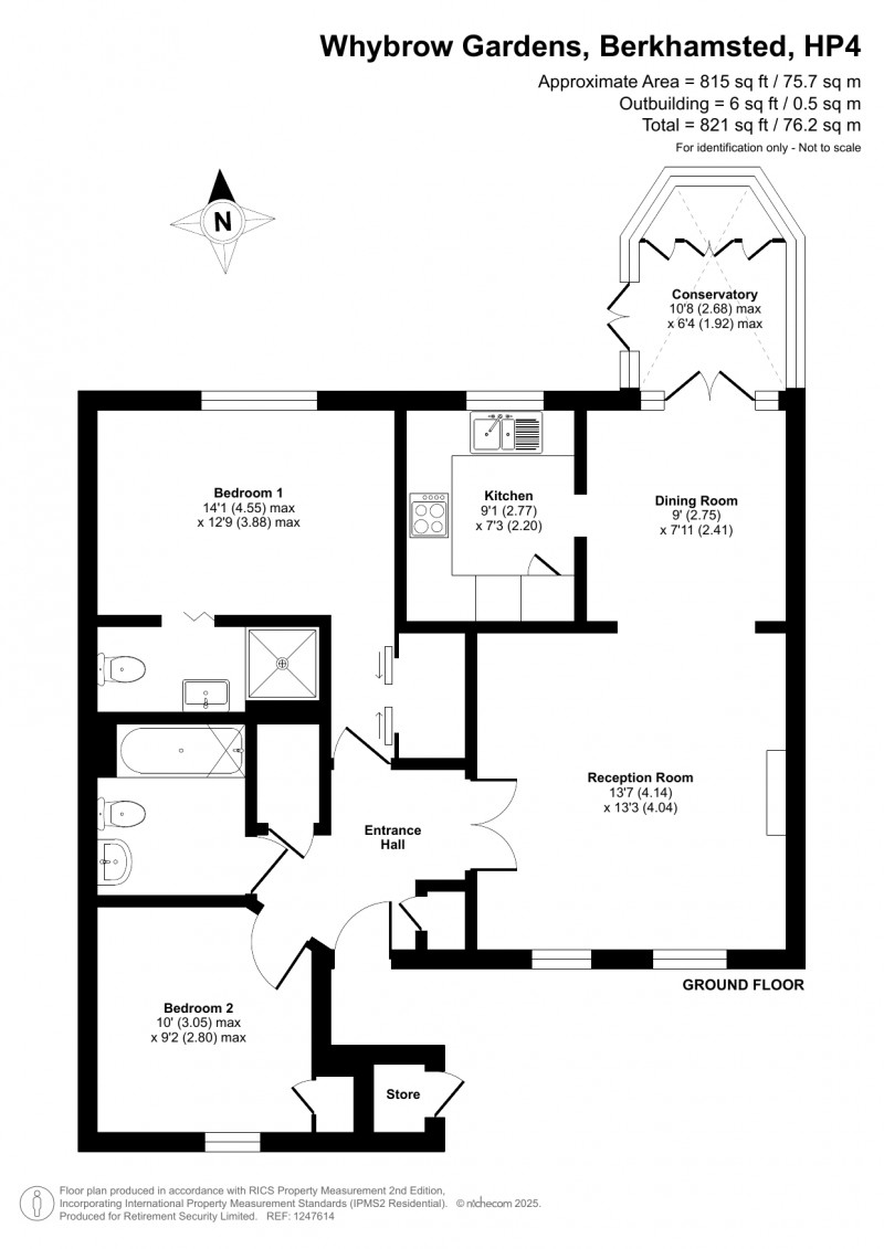 Floorplan for Castle Village, Berkhamsted, Hertfordshire