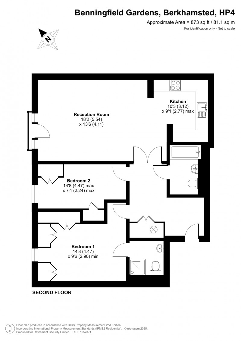 Floorplan for Castle Village, Berkhamsted, Hertfordshire